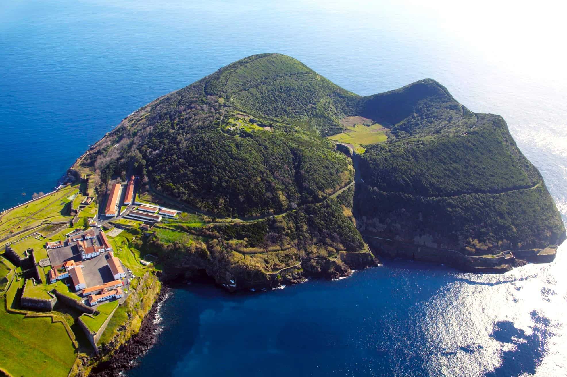 Paisagem da ilha Terceira nos Açores