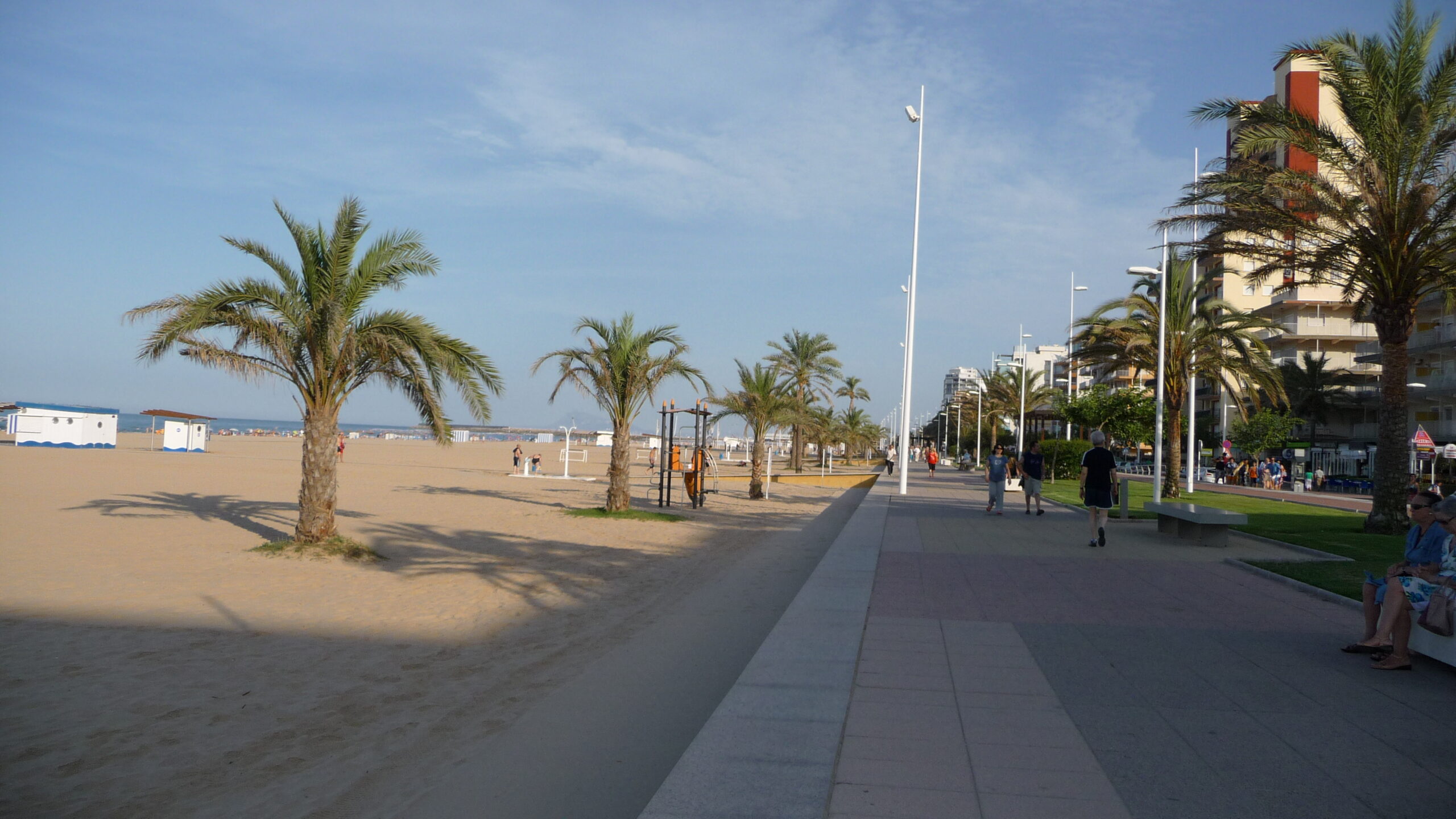 Praia de Gandia para alojamento familiar na Comunidade Valenciana