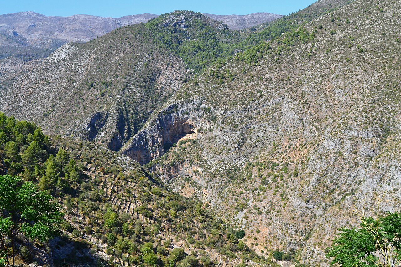 Barranc de l'Infern e La Vall de Laguar no interior da Marina Alta