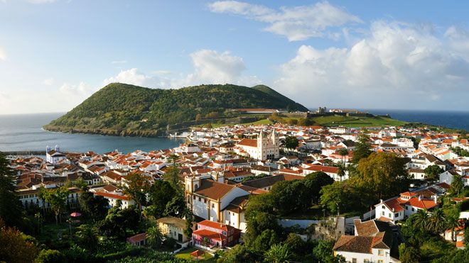 Terceira Island landscape in the Azores