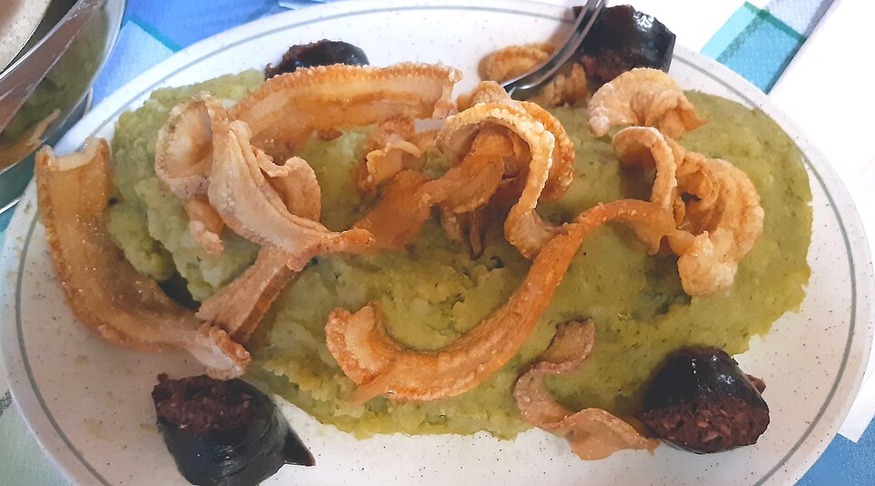 Prato de trinxat da gastronomia tradicional dos Pirenéus