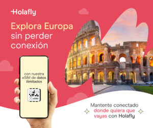 Banner Holafly: eSIM con datos ilimitados para viajar por Europa