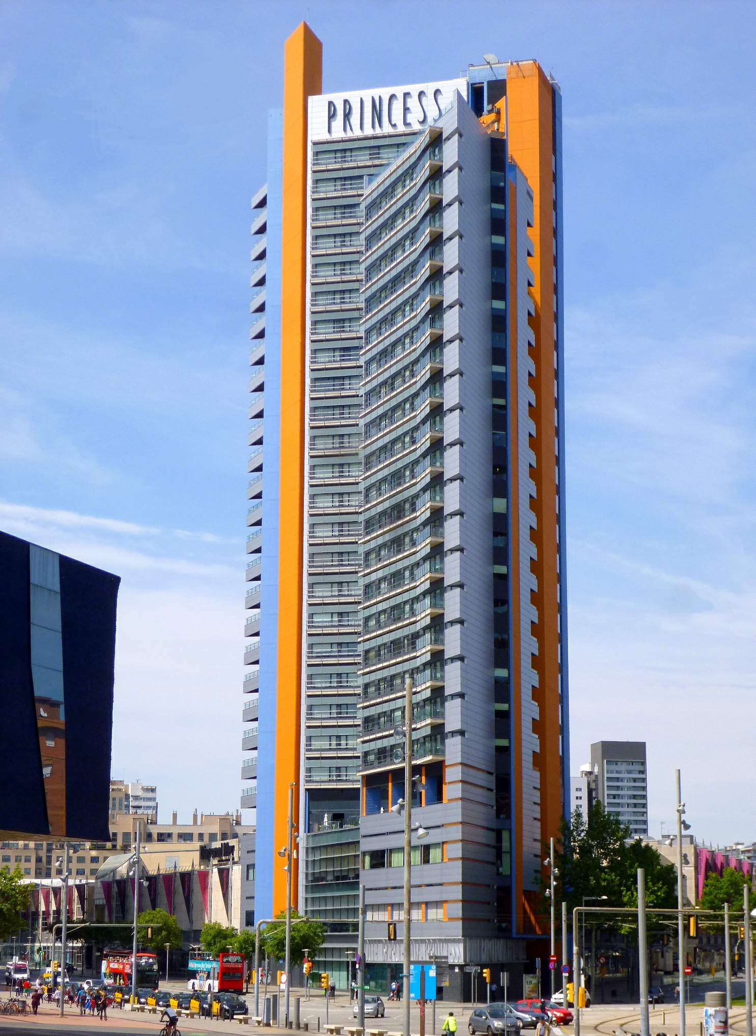 Edifício do Hotel Barcelona Princess em Diagonal Mar, Barcelona